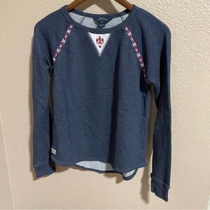 Polo by Ralph Lauren Navy Top with Embroidered Details